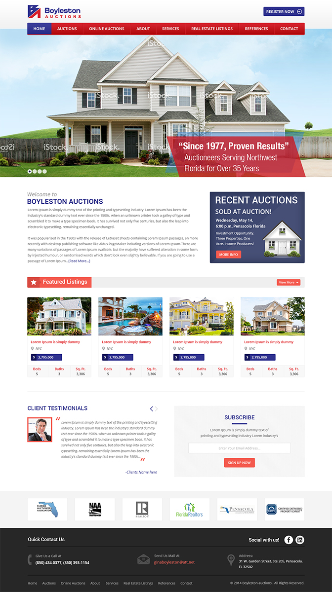 Diseño Wordpress por Mayank Patel para AuctionServices.com, Inc. | Diseño #3917378