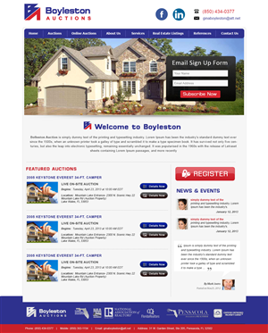 Wordpress Design by webxvision for AuctionServices.com, Inc. | Design: #3894341
