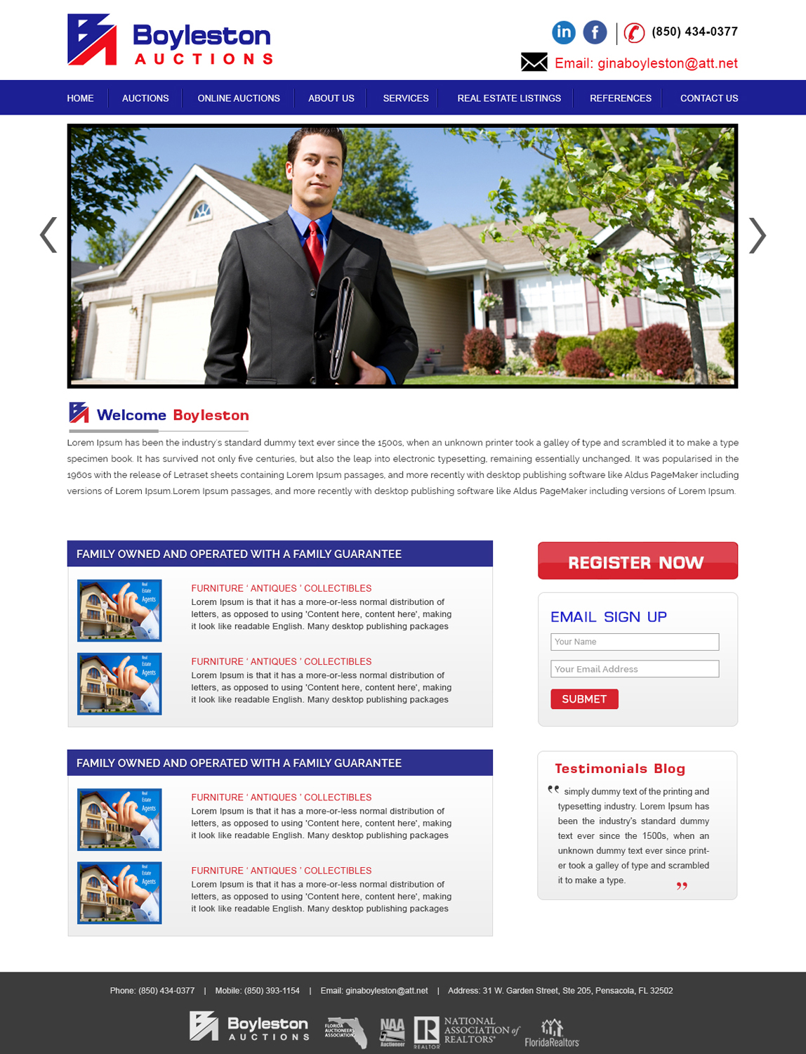 Wordpress Design by webxvision for AuctionServices.com, Inc. | Design #3894438