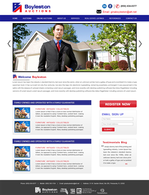 Wordpress Design by webxvision for AuctionServices.com, Inc. | Design: #3894438