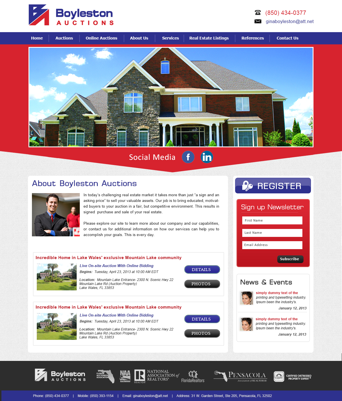 Wordpress Design by webxvision for AuctionServices.com, Inc. | Design #3901746