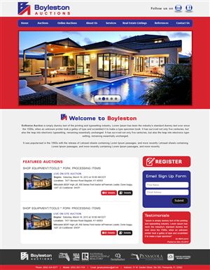 Wordpress Design by webxvision for AuctionServices.com, Inc. | Design: #3901771