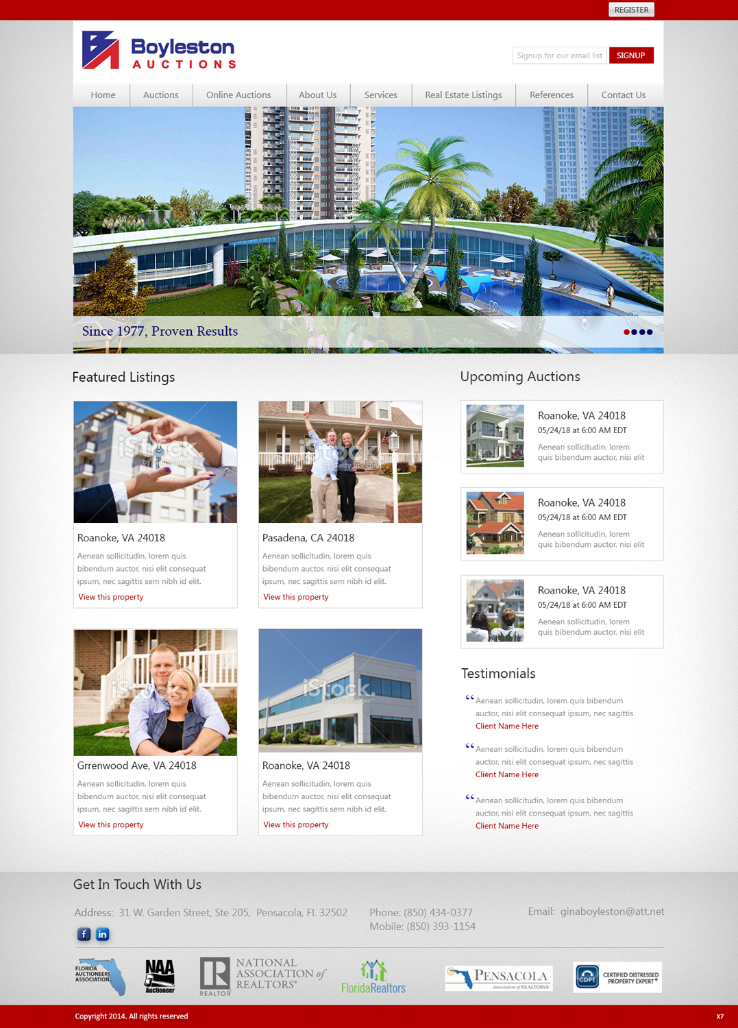 Wordpress Design by pb for AuctionServices.com, Inc. | Design #3887249