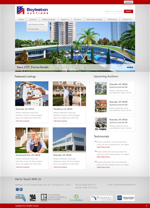 Diseño Wordpress por pb para AuctionServices.com, Inc. | Diseño: #3887255