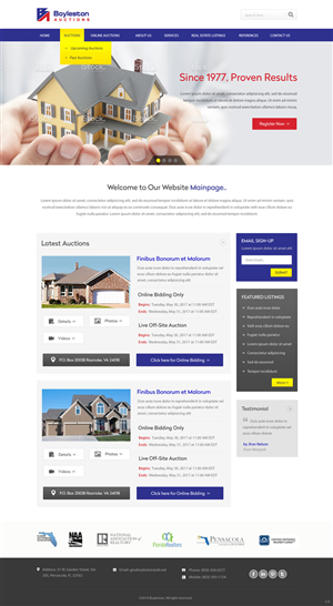 Diseño Wordpress por pb para AuctionServices.com, Inc. | Diseño: #3887287