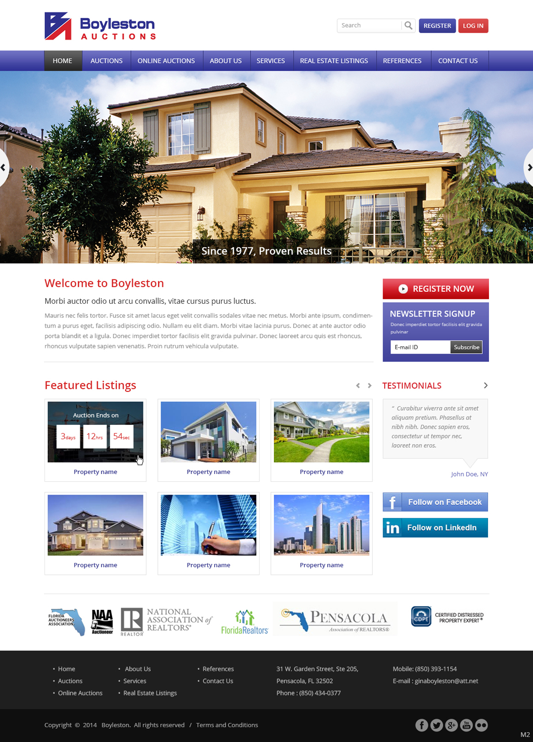 Wordpress Design by pb for AuctionServices.com, Inc. | Design #3887293