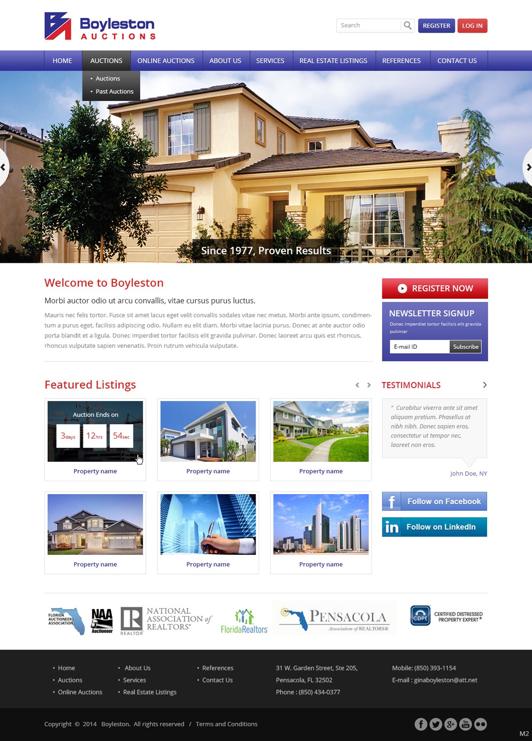 Diseño Wordpress por pb para AuctionServices.com, Inc. | Diseño #3887298