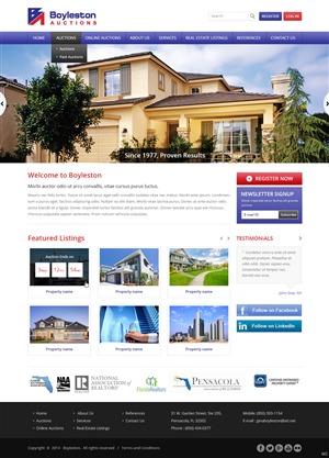 Diseño Wordpress por pb para AuctionServices.com, Inc. | Diseño: #3887298