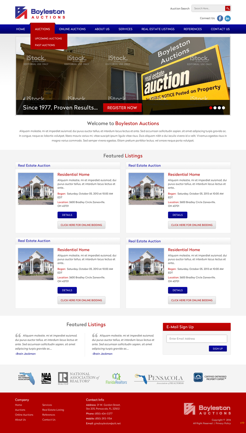 WordPress-Design von pb für AuctionServices.com, Inc. | Design #3893716