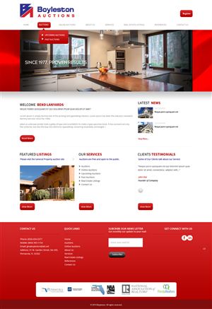 Diseño Wordpress por pb para AuctionServices.com, Inc. | Diseño: #3893717