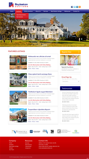 Diseño Wordpress por pb para AuctionServices.com, Inc. | Diseño: #3893742
