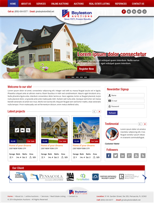 Diseño Wordpress por Creative Usha para AuctionServices.com, Inc. | Diseño #3885539