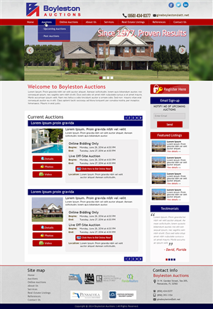 Diseño Wordpress por Tanvir para AuctionServices.com, Inc. | Diseño #3887456