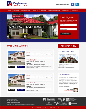 Wordpress Design by Creative X Designs for AuctionServices.com, Inc. | Design: #3911867