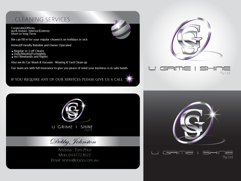 Logo Design by Bling Connect Ink for U GRIME I SHINE | Design #1098878