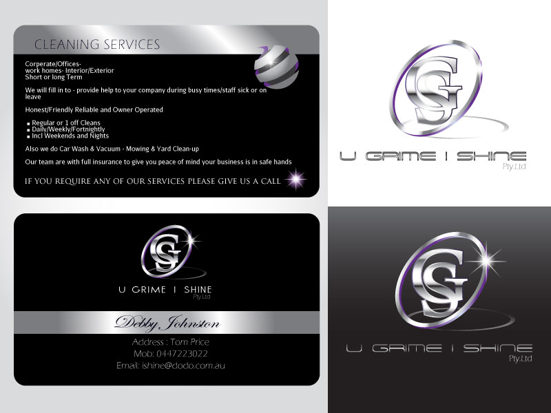 Logo Design by Bling Connect Ink for U GRIME I SHINE | Design #1099844