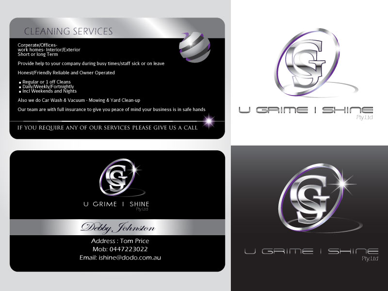 Logo Design by Bling Connect Ink for U GRIME I SHINE | Design #1103869