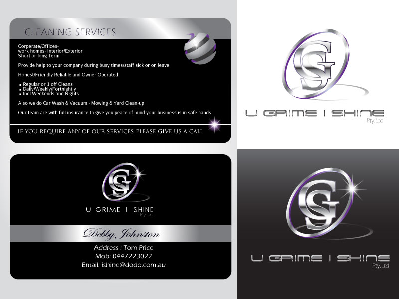 Logo Design by Bling Connect Ink for U GRIME I SHINE | Design #1104088