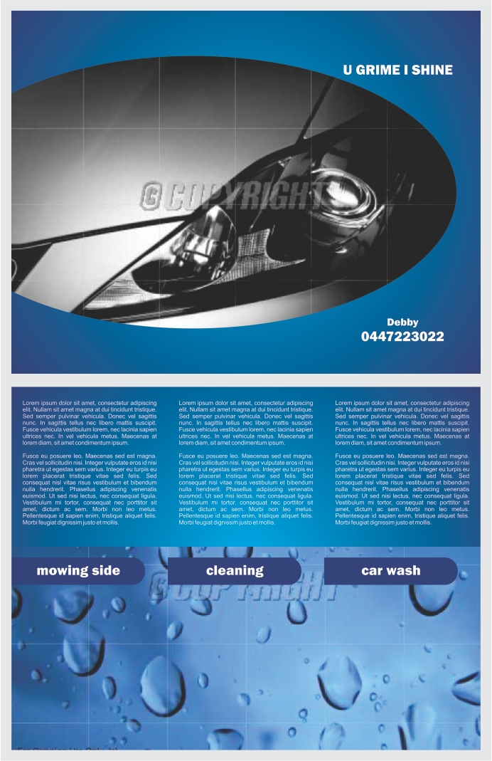 Flyer Design by barinix for U GRIME I SHINE | Design: #1197882