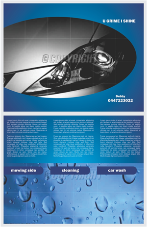 Design de Flyer par barinix pour U GRIME I SHINE | Design #1197882