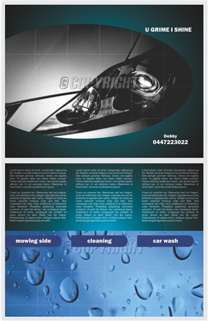 Flyer Design by barinix for U GRIME I SHINE | Design: #1197900