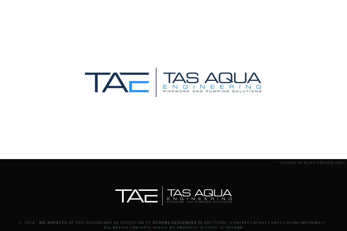 Logo Design by Senseless for Tas Aqua Engineering | Design #3895478