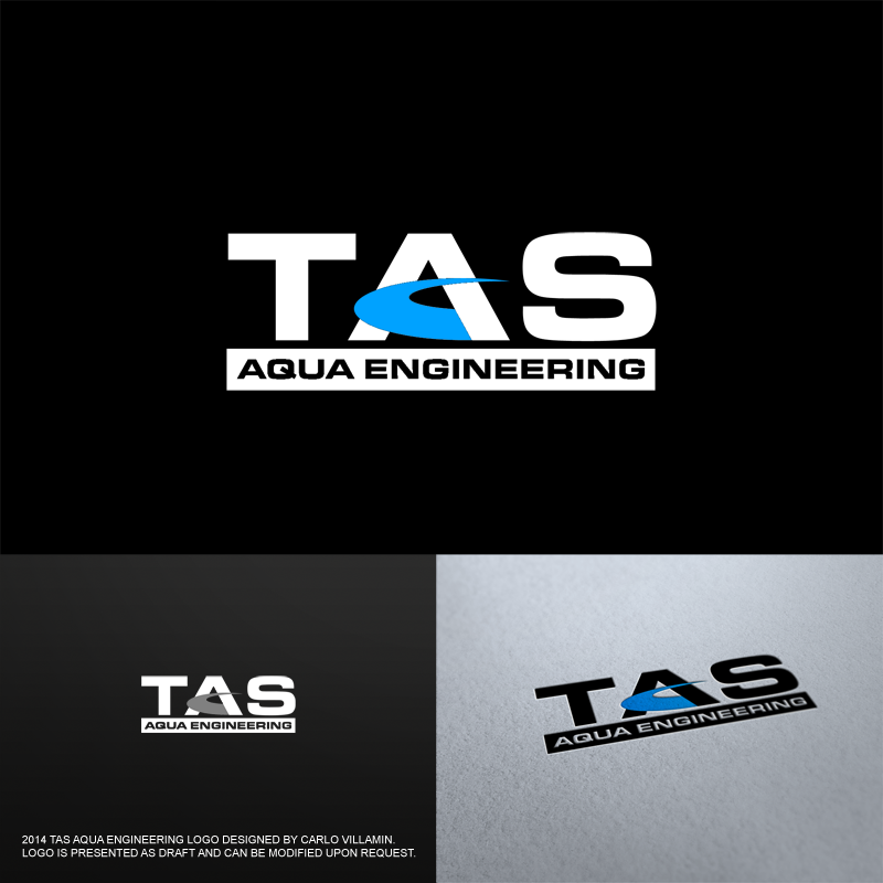 Logo Design by carlomagno for Tas Aqua Engineering | Design #3907337