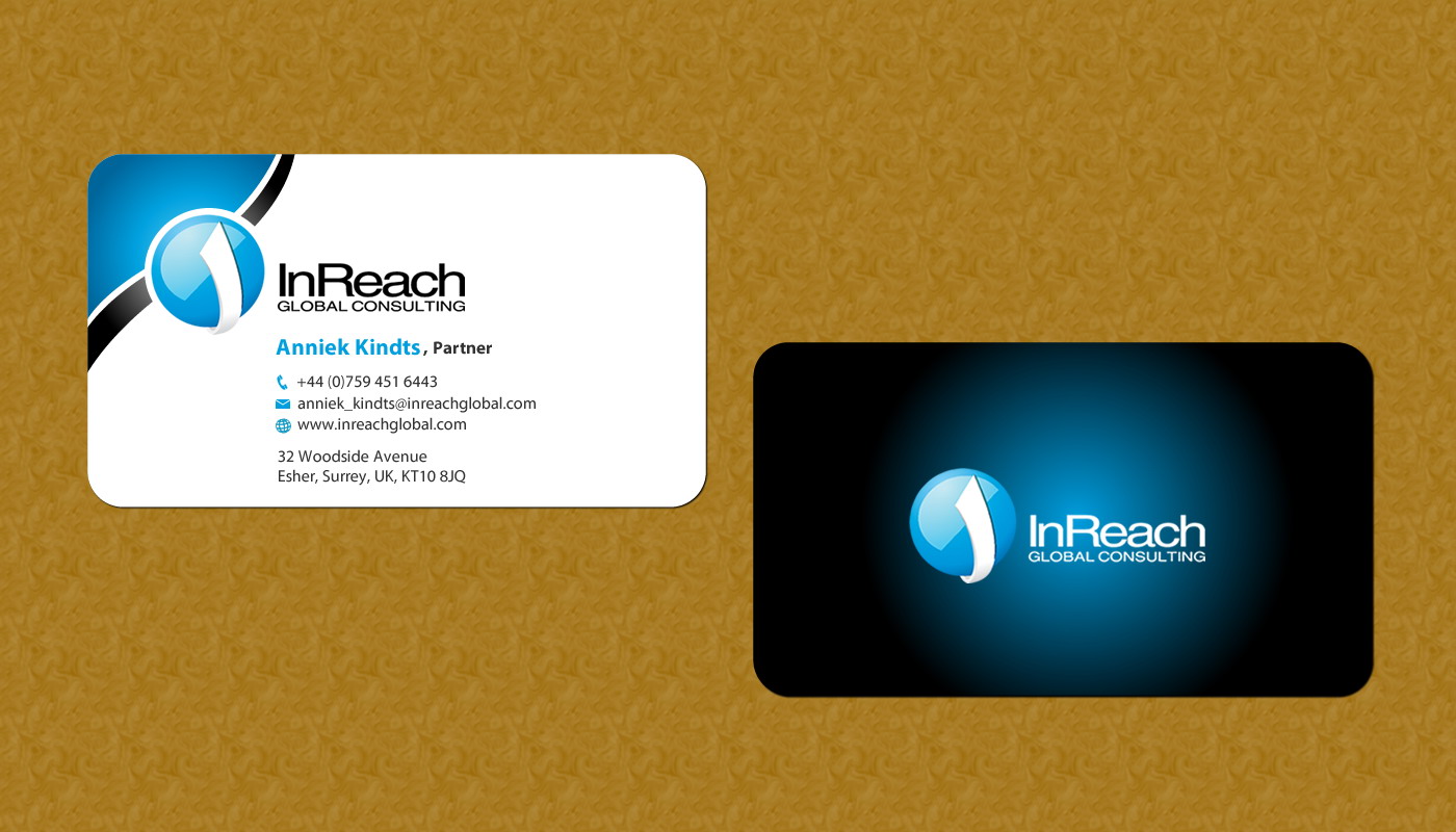 Business Card Design by Sbss for InReach Global Consulting LLP | Design #1044311