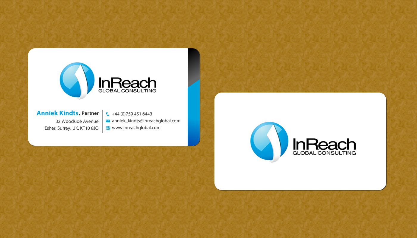Business Card Design by Sbss for InReach Global Consulting LLP | Design #1044314