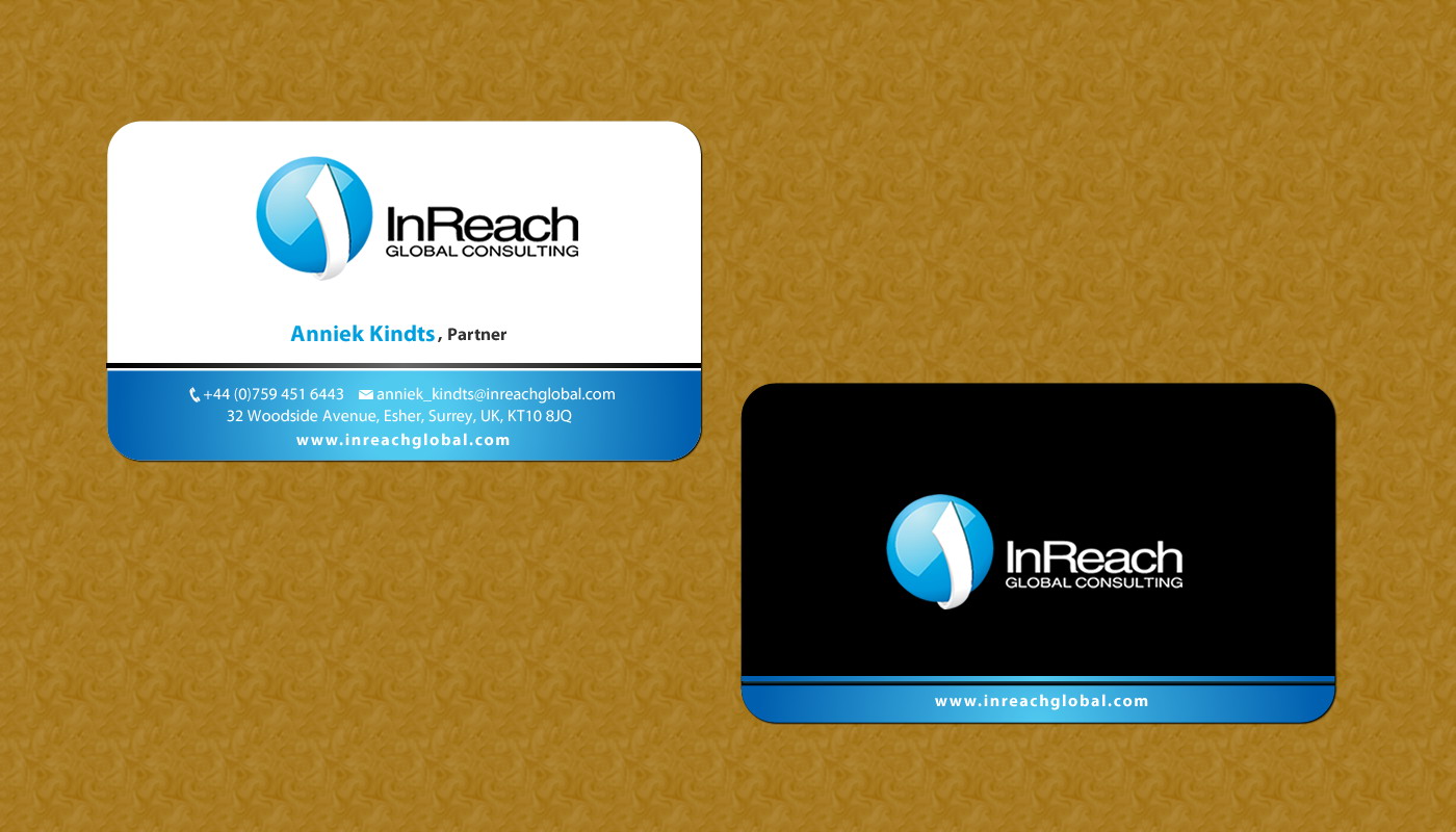 Business Card Design by Sbss for InReach Global Consulting LLP | Design #1044322