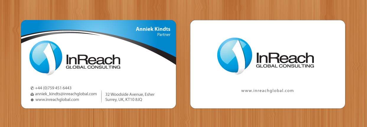 Business Card Design by Sbss for InReach Global Consulting LLP | Design #1044325