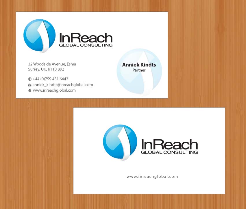 Business Card Design by Sbss for InReach Global Consulting LLP | Design #1044329