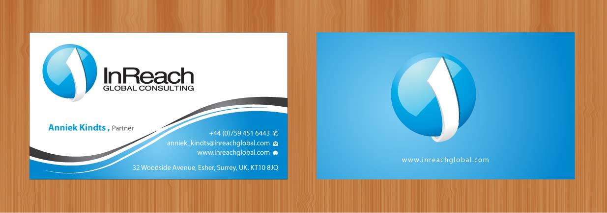 Business Card Design by Sbss for InReach Global Consulting LLP | Design #1044331