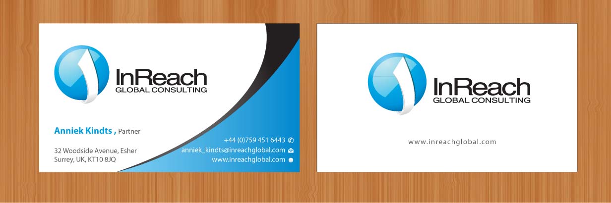 Business Card Design by Sbss for InReach Global Consulting LLP | Design #1044333
