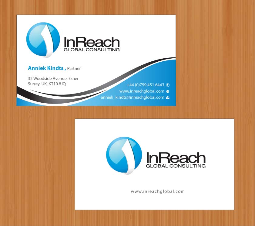 Business Card Design by Sbss for InReach Global Consulting LLP | Design #1044337