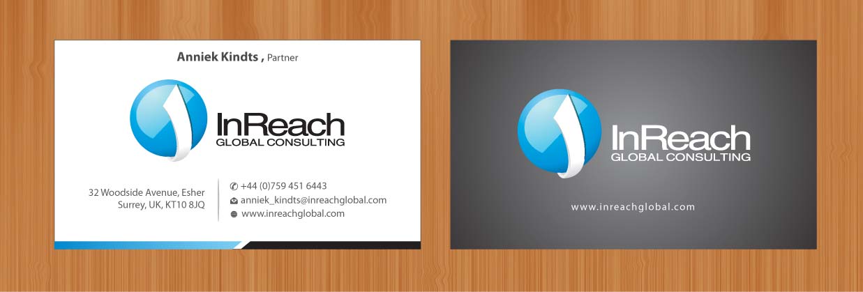 Business Card Design by Sbss for InReach Global Consulting LLP | Design #1044338