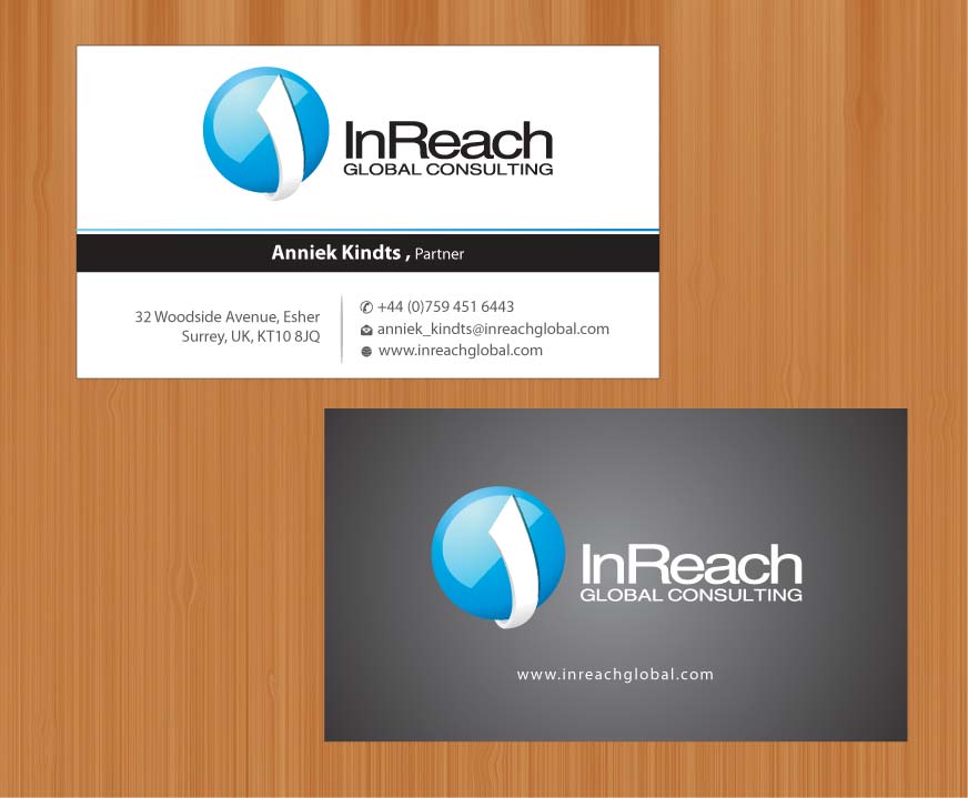Business Card Design by Sbss for InReach Global Consulting LLP | Design #1044341