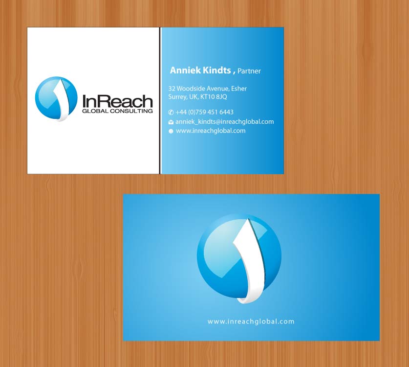 Business Card Design by Sbss for InReach Global Consulting LLP | Design #1044344