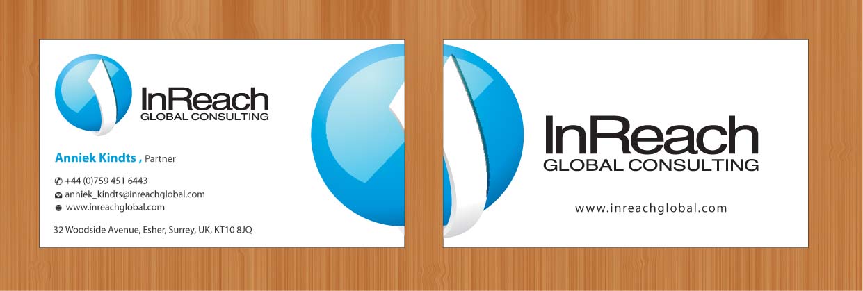 Business Card Design by Sbss for InReach Global Consulting LLP | Design #1044347