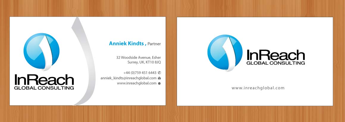 Business Card Design by Sbss for InReach Global Consulting LLP | Design #1044349