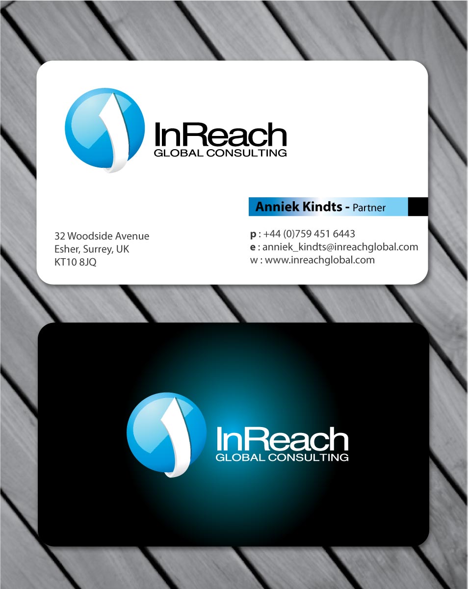 Business Card Design by Sbss for InReach Global Consulting LLP | Design #1044576