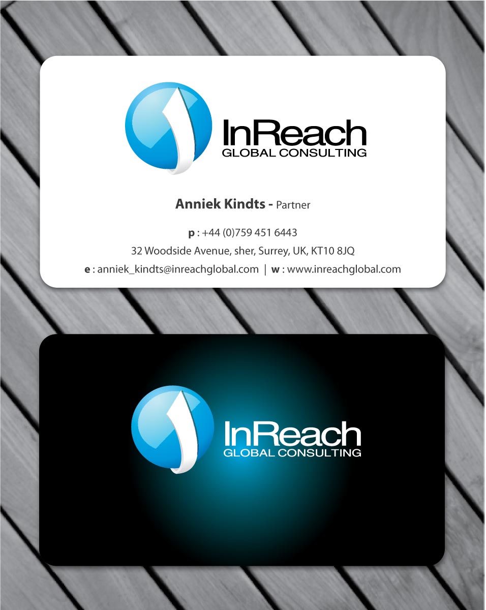 Business Card Design by Sbss for InReach Global Consulting LLP | Design #1044581