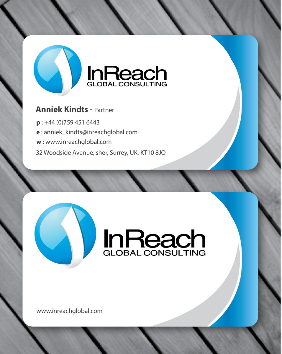 Business Card Design by Sbss for InReach Global Consulting LLP | Design #1044585