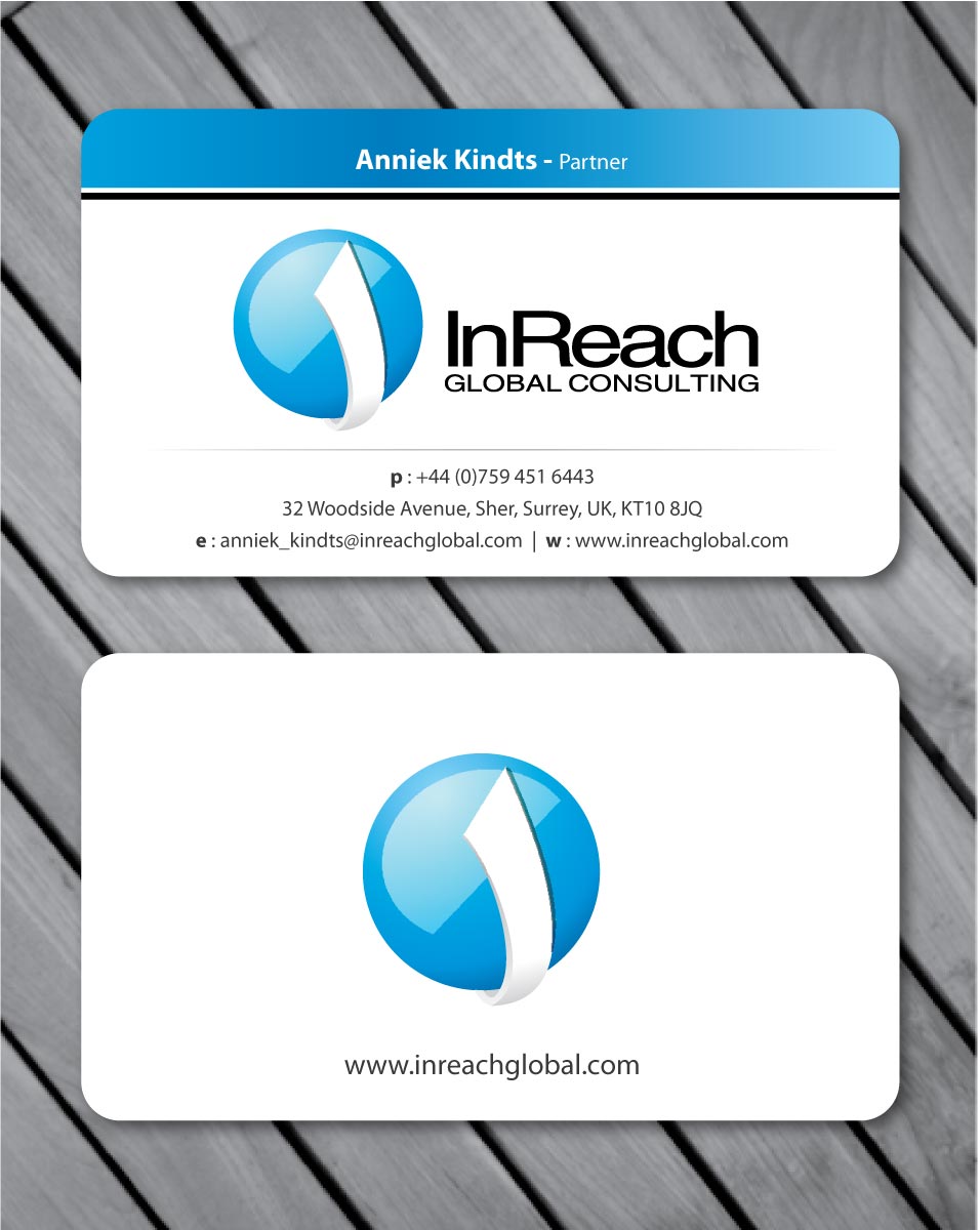 Business Card Design by Sbss for InReach Global Consulting LLP | Design #1044590