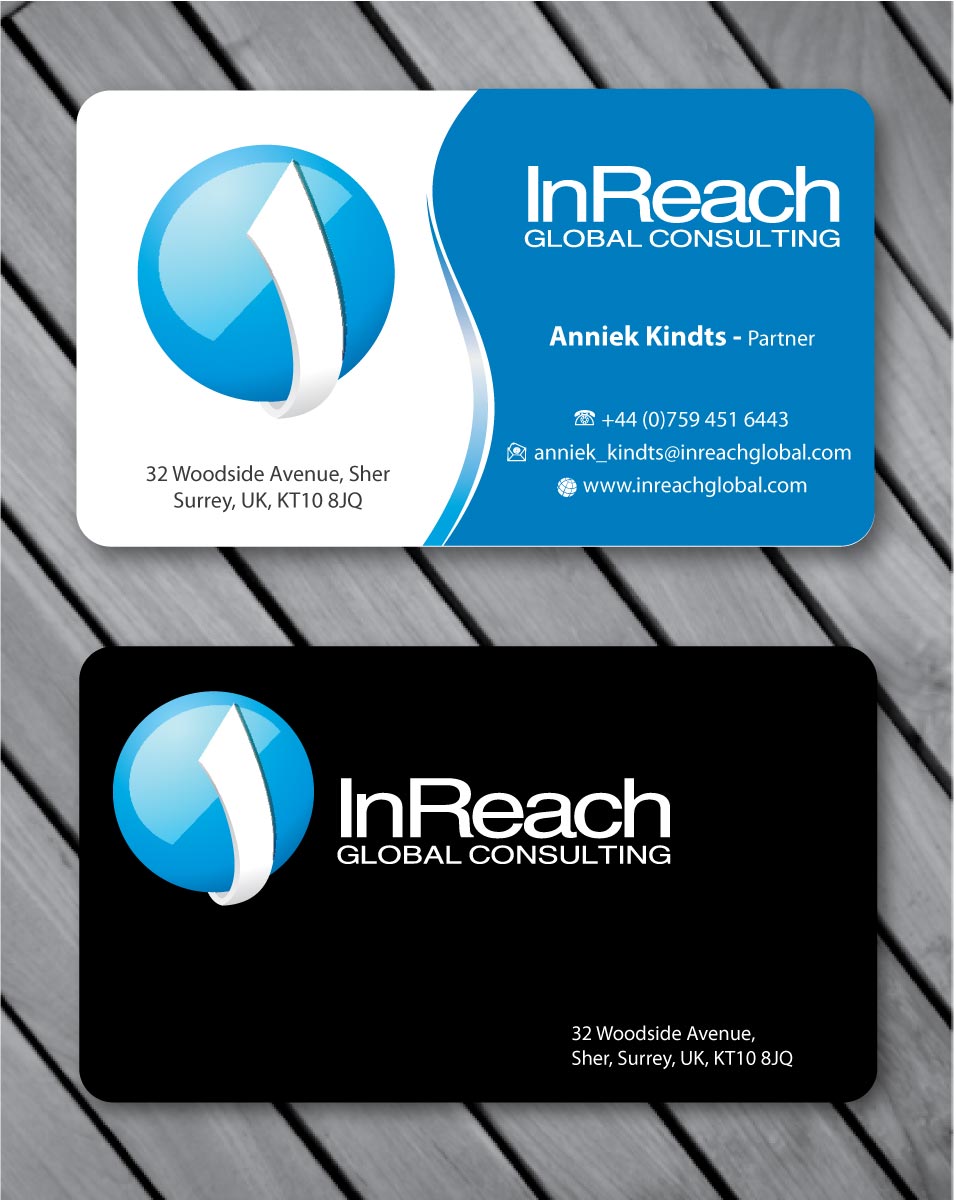 Business Card Design by Sbss for InReach Global Consulting LLP | Design #1044593