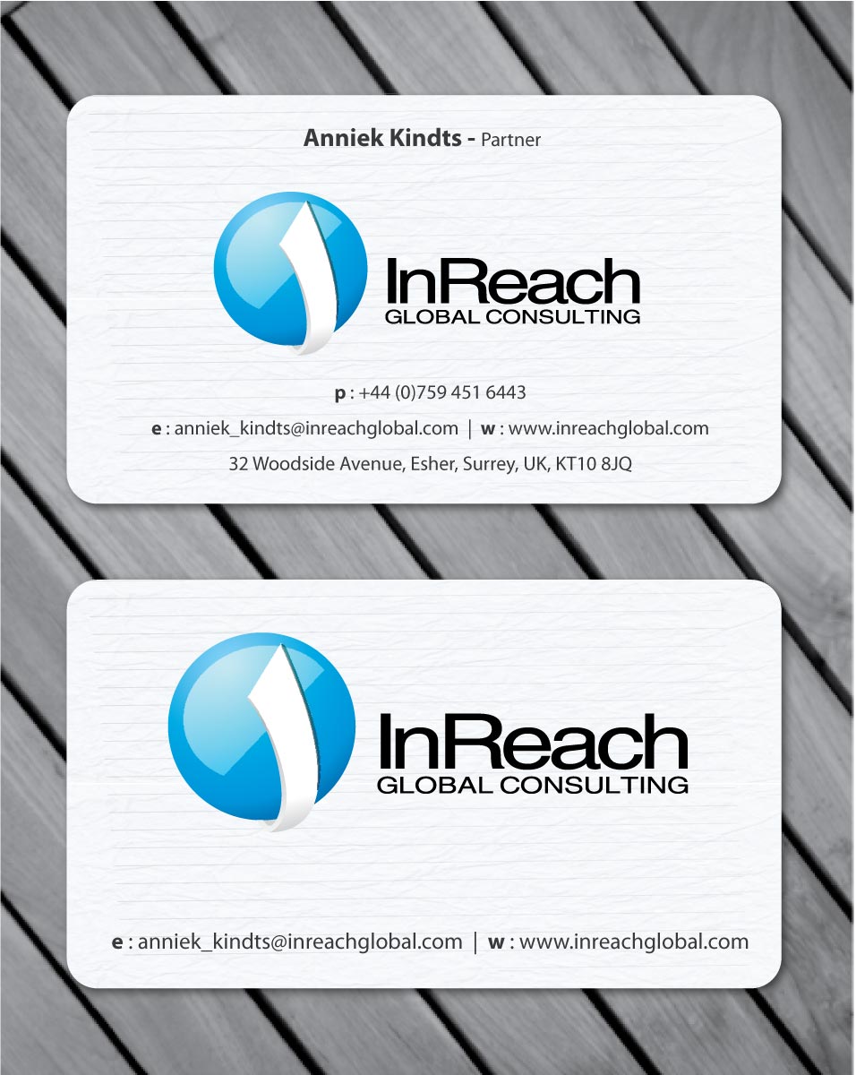 Business Card Design by Sbss for InReach Global Consulting LLP | Design #1044595