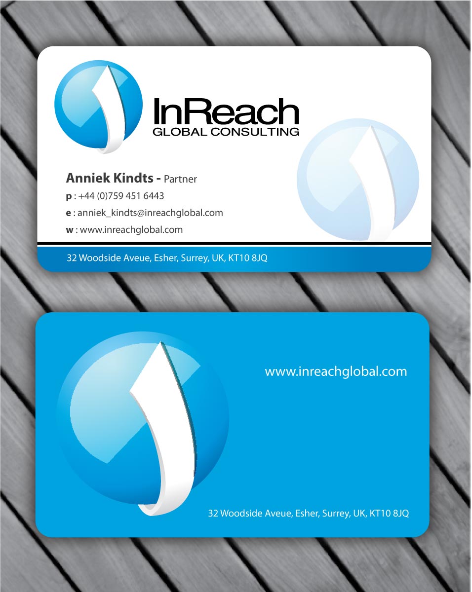 Business Card Design by Sbss for InReach Global Consulting LLP | Design #1044601