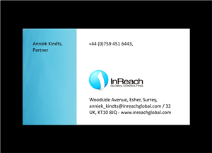 Design de Carte de Visite par bijuak pour InReach Global Consulting LLP | Design : #1039462
