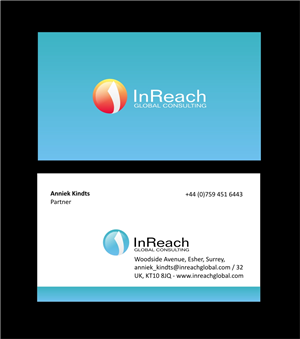 Design de Carte de Visite par bijuak pour InReach Global Consulting LLP | Design : #1042093