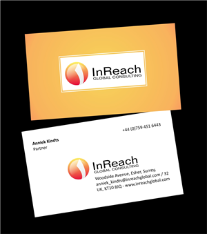 Design de Carte de Visite par bijuak pour InReach Global Consulting LLP | Design : #1042129